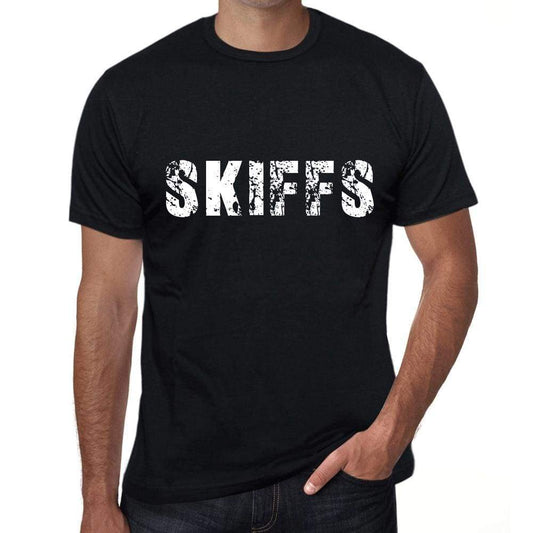 Skiffs Mens Vintage T Shirt Black Birthday Gift 00554 - Black / Xs - Casual