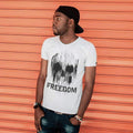 Skull Freedom Men's Vintage Tee Shirt Graphic T shirt