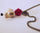 Skull Pink Flower Ikks Brand Necklace - Necklaces