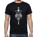 Skull Sword Tribal Tattoo Black, Gift T shirt, Men's tee, Black 00166