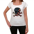 Skull USA Women's Short Sleeve Round Neck T-shirt 00111
