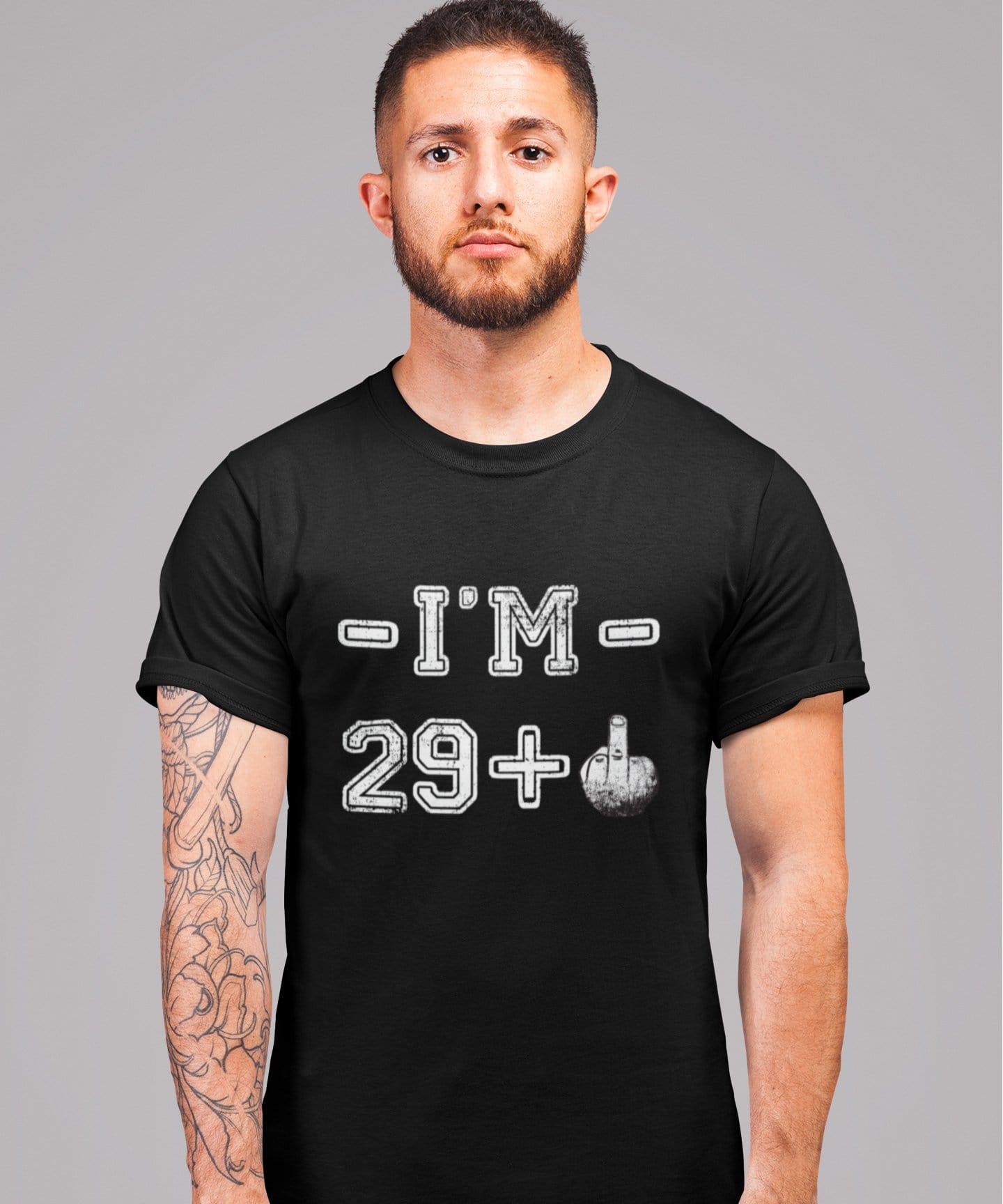 I'm 29 Plus Men's T-shirt Black Birthday Gift 00444