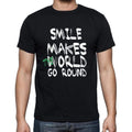 smile, World Goes Arround, Men's Short Sleeve Round Neck T-shirt 00082
