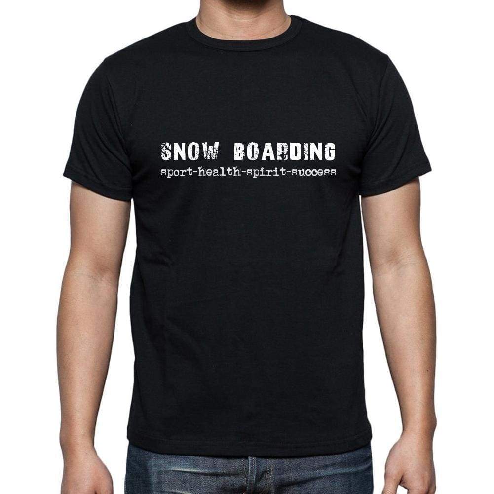 Snow Boarding Sport-Health-Spirit-Success Mens Short Sleeve Round Neck T-Shirt 00079 - Casual
