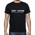 snow shoeing sport-health-spirit-success Men's Short Sleeve Round Neck T-shirt 00079