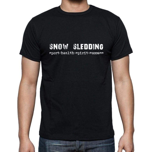 Snow Sledding Sport-Health-Spirit-Success Mens Short Sleeve Round Neck T-Shirt 00079 - Casual