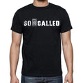 so-called , white letters, Men's Short Sleeve Round Neck T-shirt 00007