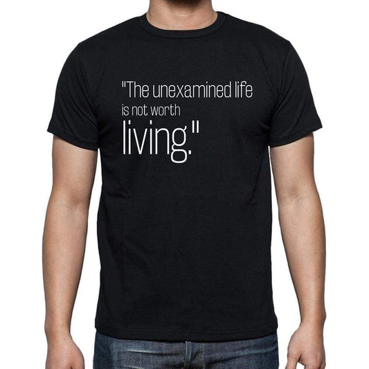 Socrates Quote T Shirts The Unexamined Life Is Not Wo T Shirts Men Black - Casual