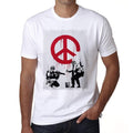 Soldiers of Peace Men's tee, White, 100% Cotton 00164