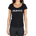 solkwitz, German Cities Black, Women's Short Sleeve Round Neck T-shirt 00002