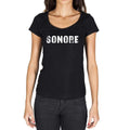 sonore, Französisches Wörterbuch, Damen-Kurzarm-Rundhals-T-Shirt 00010
