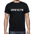 sorgf?¤ltig, Men's Short Sleeve Round Neck T-shirt
