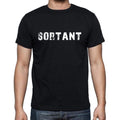 sortant, French Dictionary, Men's Short Sleeve Round Neck T-shirt 00009