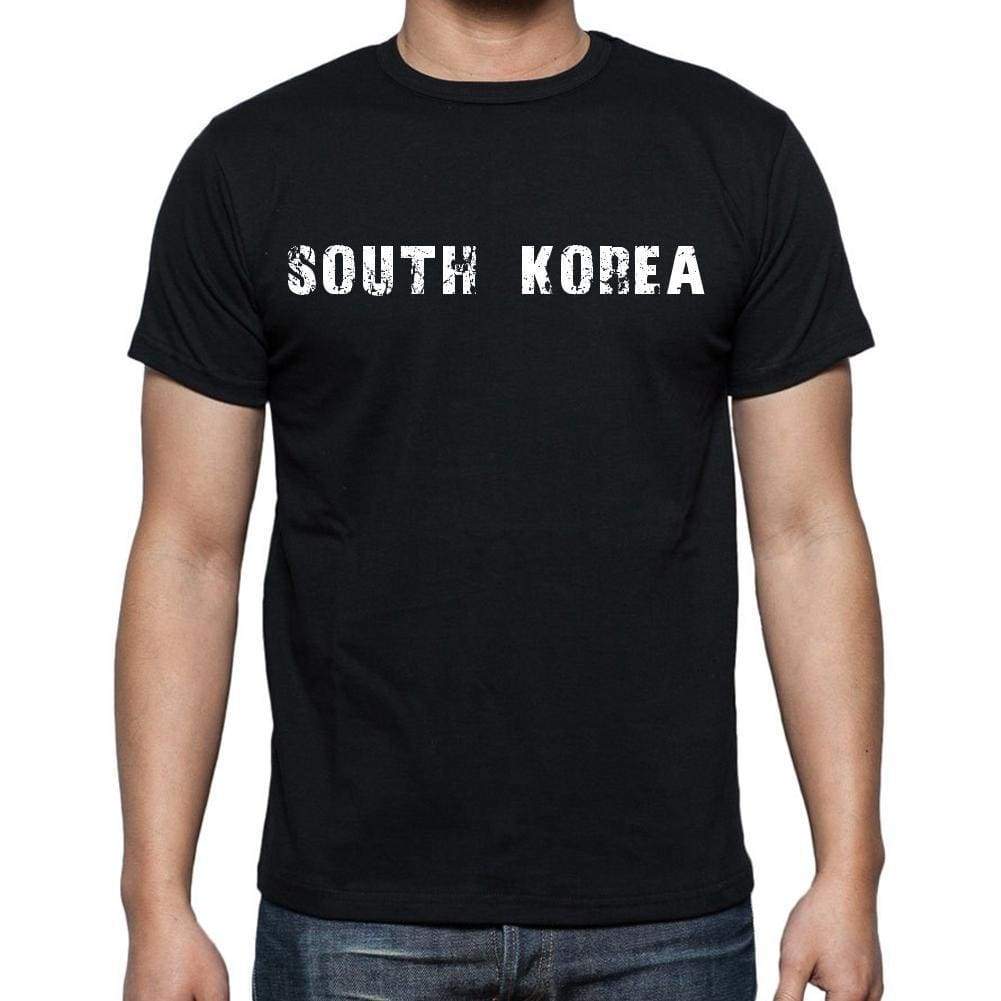 South Korea T-Shirt For Men Short Sleeve Round Neck Black T Shirt For Men - T-Shirt