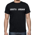 south sudan Men's T-Shirt Short Sleeve Round Neck Black t shirt for men
