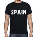 spain Men's T-Shirt Short Sleeve Round Neck Black t shirt for men