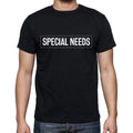 Special Needs t shirt, mens t-shirt, occupation, S Size, Black, Cotton