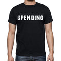 spending Men's Short Sleeve Round Neck T-shirt , Black T-shirt EN