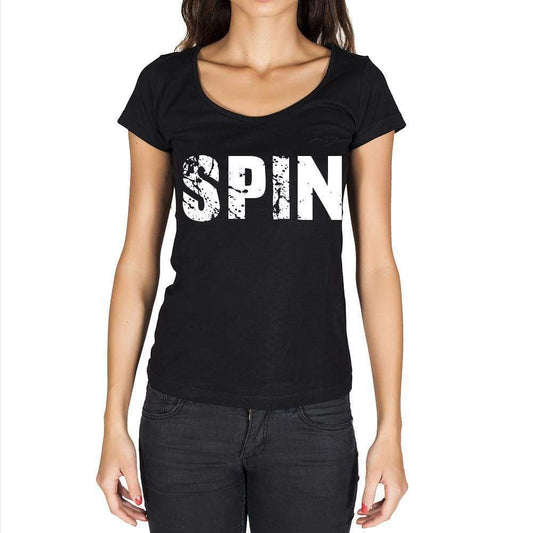 Spin Womens Short Sleeve Round Neck T-Shirt - Casual