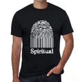 Spiritual Fingerprint, Black, Men's Short Sleeve Round Neck T-shirt, gift t-shirt 00308
