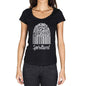 Spiritual Fingerprint Black Womens Short Sleeve Round Neck T-Shirt Gift T-Shirt 00305 - Black / Xs - Casual