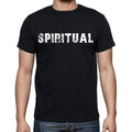 spiritual Men's Short Sleeve Round Neck T-shirt , Black T-shirt EN