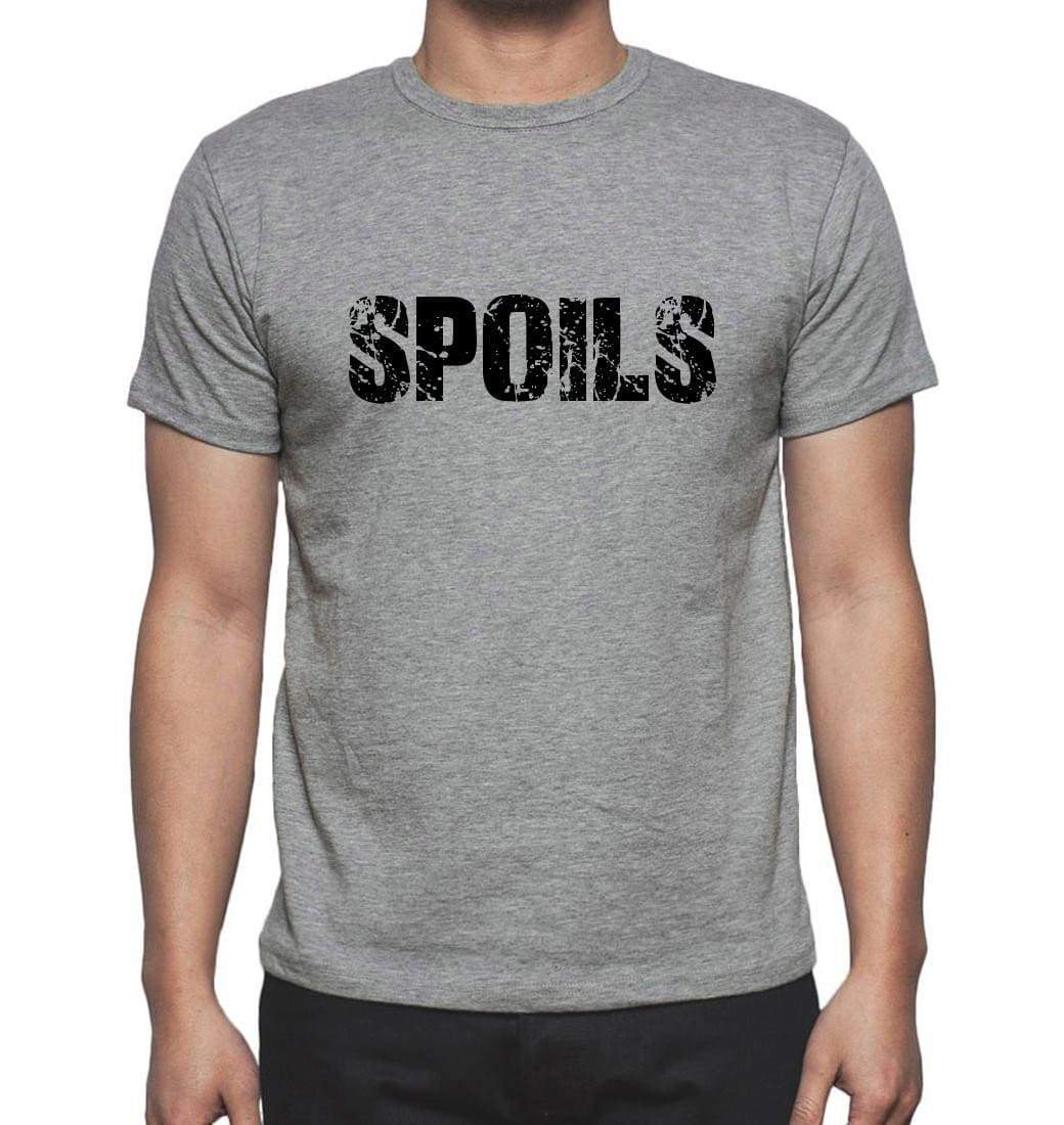 Spoils Grey Mens Short Sleeve Round Neck T-Shirt 00018 - Grey / S - Casual