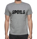 SPOILS, Grey, Men's Short Sleeve Round Neck T-shirt 00018