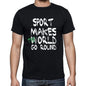 Sport World Goes Arround Mens Short Sleeve Round Neck T-Shirt 00082 - Black / S - Casual