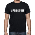 sprechen, Herren-Kurzarm-Rundhals-T-Shirt