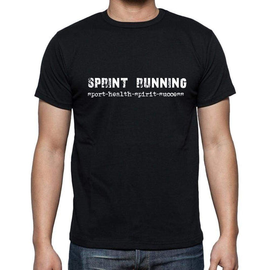 Sprint Running Sport-Health-Spirit-Success Mens Short Sleeve Round Neck T-Shirt 00079 - Casual