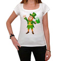 St Patrick Day Leprechaun with Green Beer, T-Shirt for women,t shirt gift