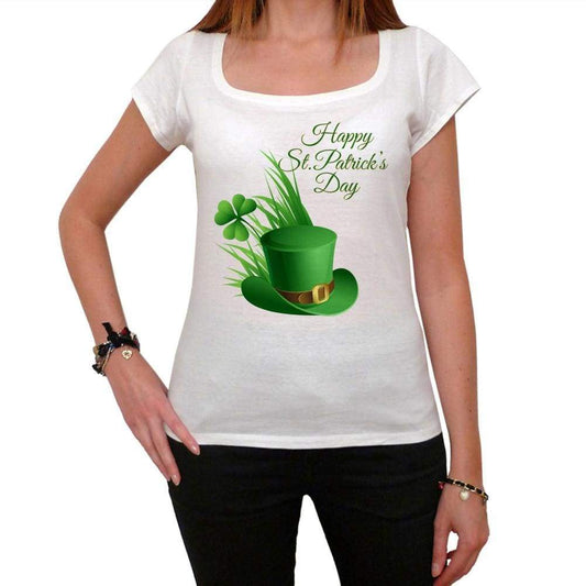 St Patricks Day Hat And Shamrock T-Shirt For Women T Shirt Gift - T-Shirt