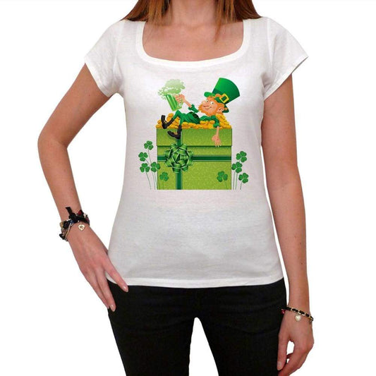 St Patricks Day With Shamrocks And Leprechaun T-Shirt For Women T Shirt Gift - T-Shirt