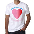 St Valentine's Men's tee, White, 100% Cotton 00156