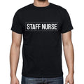 Staff Nurse t shirt, mens t-shirt, occupation, S Size, Black, Cotton