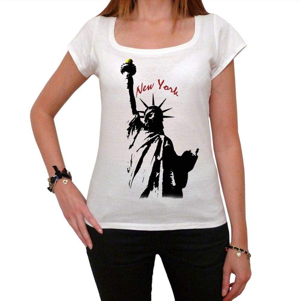 Statue Of Liberty Tshirt Womens Short Sleeve Scoop Neck Tee 00181