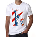 Statue of Liberty US Men's Short Sleeve Round Neck T-shirt