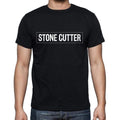 Stone Cutter t shirt, mens t-shirt, occupation, S Size, Black, Cotton
