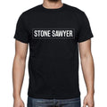 Stone Sawyer t shirt, mens t-shirt, occupation, S Size, Black, Cotton