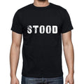 stood Men's Short Sleeve Round Neck T-shirt , 5 letters Black , word 00006