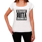 Straight Outta Chandler Womens Short Sleeve Round Neck T-Shirt 00026 - White / Xs - Casual