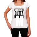Straight Outta M, Women's Short Sleeve Round Neck T-shirt 00026