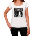 Straight Outta St. John's, Women's Short Sleeve Round Neck T-shirt 00026