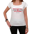 Strive not to be a success, White Women's T-shirt, 100% cotton 00168