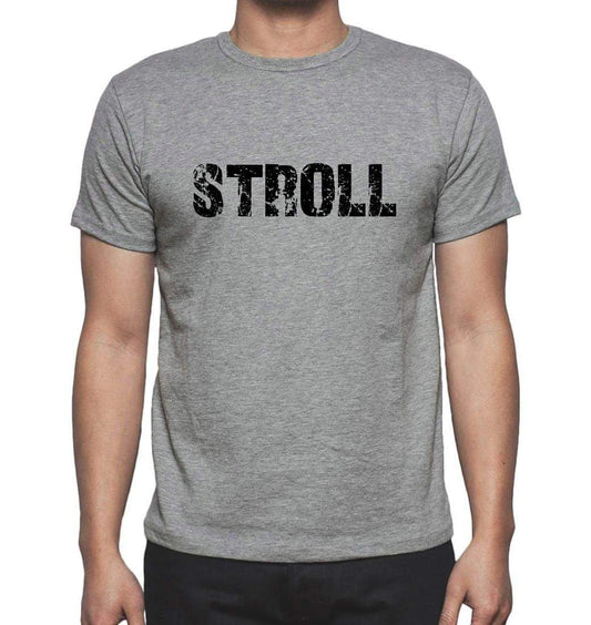 Stroll Grey Mens Short Sleeve Round Neck T-Shirt 00018 - Grey / S - Casual