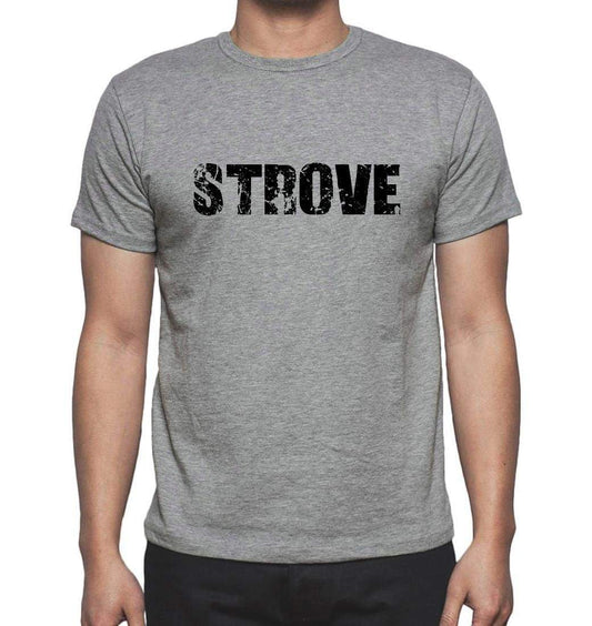 Strove Grey Mens Short Sleeve Round Neck T-Shirt 00018 - Grey / S - Casual