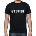 stupide, French Dictionary, Men's Short Sleeve Round Neck T-shirt 00009