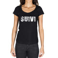 suivi, Französisches Wörterbuch, Damen-Kurzarm-Rundhals-T-Shirt 00010