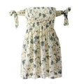 Summer Women Dress Off The Shoulder Sleeveless Printed Evening Party Beach Dress